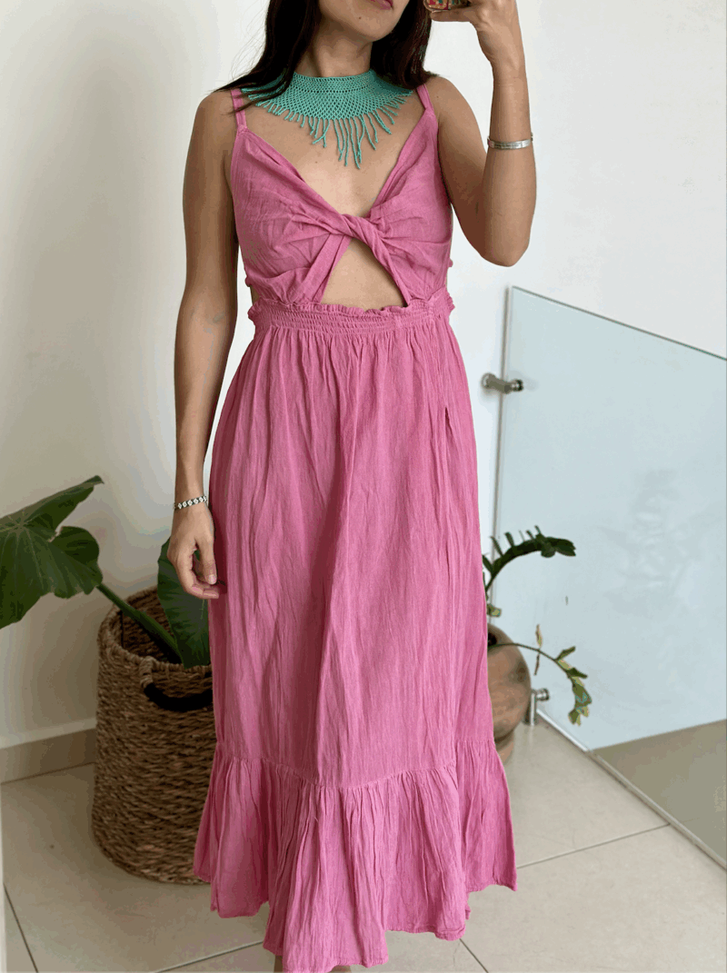 Vestido Girasol Rosa - Imagen 3